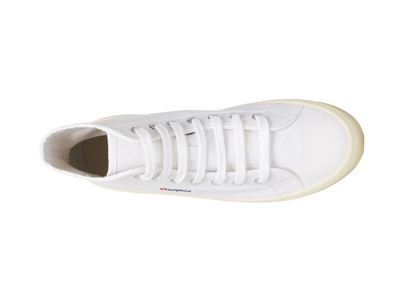 Botas Superga Mujer Blancas - 2341 Alpina Shiny Gum - 518793KFQ